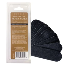 Naturale 50-Count Black 80-Grit Pedicure File Refills – Coarse, Water-Resistant,