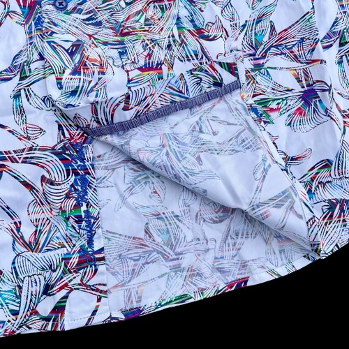Robert Graham Kileen Colorful Floral Print Short Sleeve Shirt Size XL $198 - Picture 7 of 9