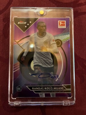 Topps Bundesliga Finest Randal Kolo Muani Rookie Auto 66/99, Frankfurt, Paris