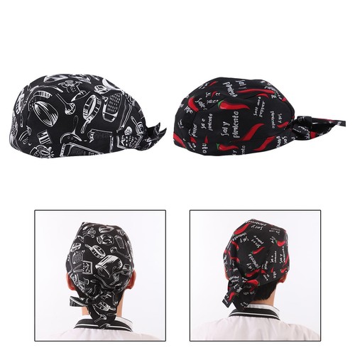 2pcs Chapeau à Nouer Au Dos Réglable, Chapeau , Restauration Tête De