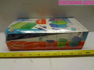 20 Pack; Maped 534755 Shaker 2 Hole Sharpener Assorted Colors