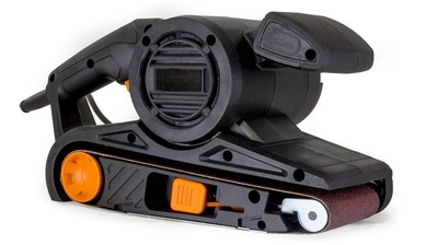 7-Amp 3 in. x 21 in. Corded Belt Sander with Dust Bag.NUEVO