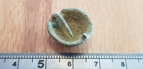 Superb Celtic/Roman copper alloy mount L64L