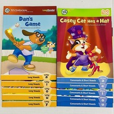 Leap Frog Leap Reader Books Early Reading Series Vowels Consonants Phonics Lot