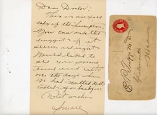 1906 Handwritten Letter & Cover Doctor E.P. Tripp Prescription & Malted Milk Tab