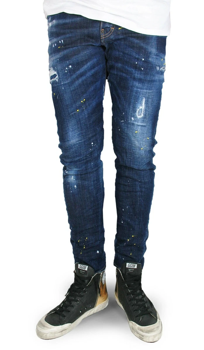 DSQUARED2 Herren Jeans Sexy Twist Jean 48 50 52 54 dark navy