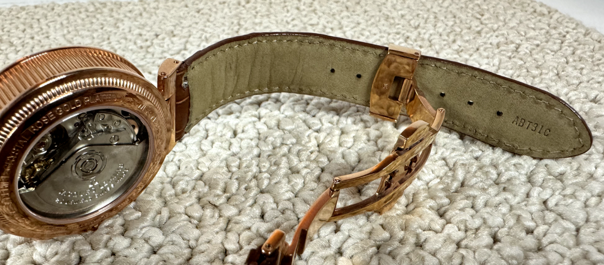 Jacques Lemans Rose Gold Swiss Chronograph , Valjoux 7750 Movement