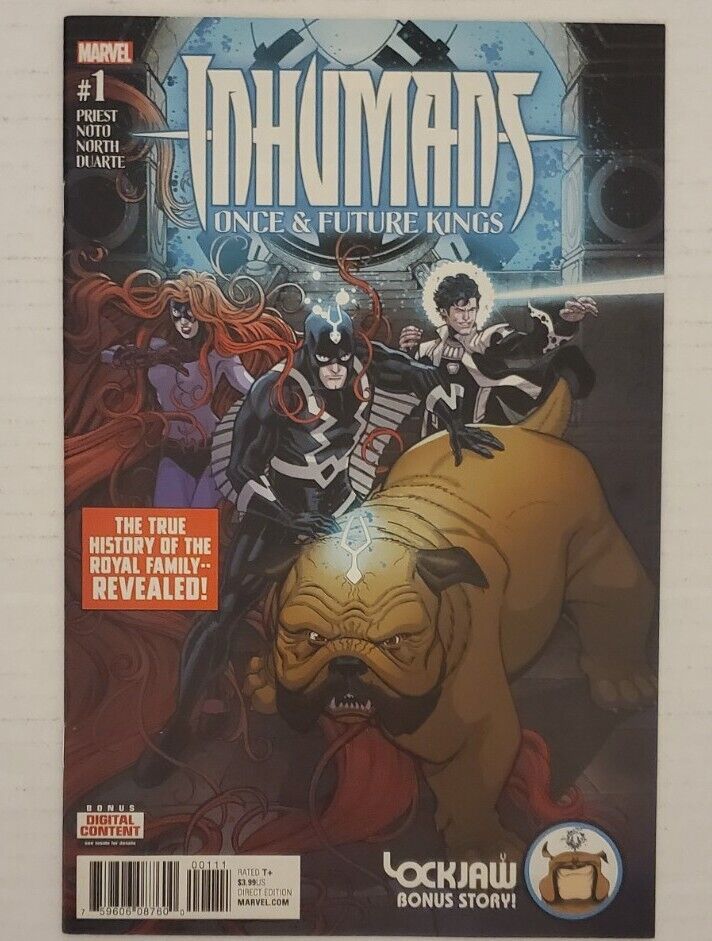 Inhumans - Once & Future Kings Issue 1 Lockjaw Bonus Story Marvel 2017