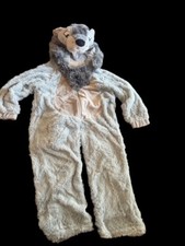 Wolf Halloween Costume 1 Piece Size 4-6 With hood