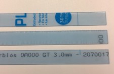 PLEXIGLAS ® Acrylglas Streifen farblos klar Beschwerung für Raffrollo 150cmx3cm