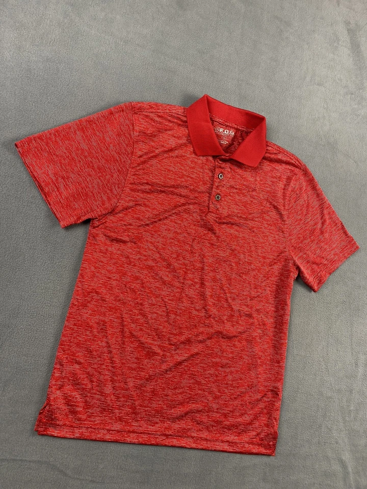 Polo FOG London Niebla Para Hombres S Manga Corta Rojo Pullover Cambray  Foto 4 de 4