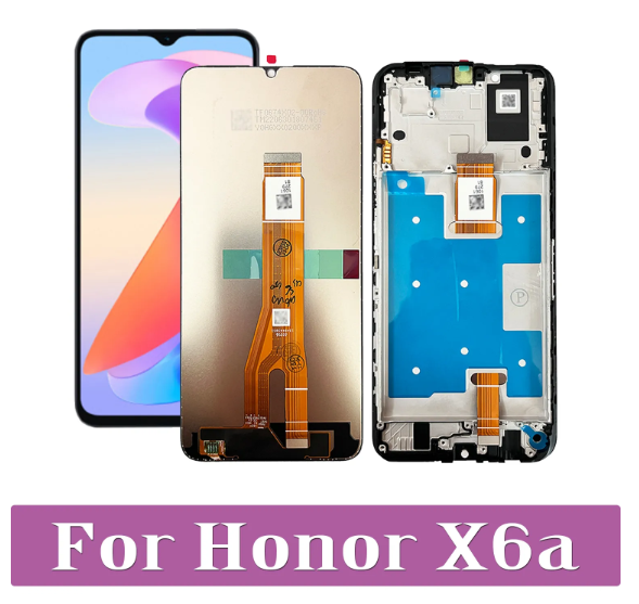 Kit Schermo LCD Di Ricambio Per Honor X6a (WDY-LX1/LX2) – Con Cornice Nera, Tool Kit E Pellicola Temperata Inclusi