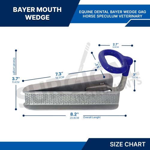Equine Dental Bayer Wedge Gag Horse Speculum Veterinary Surgical German Grade - Picture 2 of 9