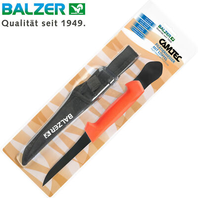 Balzer Filetiermesser mit Ausschaber 17cm Klinge - Angelmesser, Angelzubehör