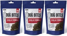 Fluval 3 Pack A6581 Bug Bites Cichlid Pellets for Medium to Large Fish 3.5