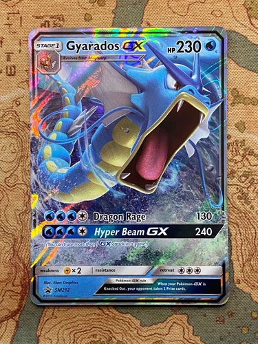Pokemon Card TCG - Gyarados GX SM212 Hidden Fates Sun & Moon Promo Near Mint