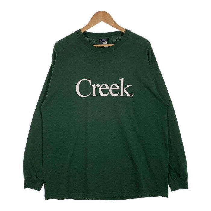 トップス Creek Angler's Device / Logo T-Shirt XL Creek Angler's Device L S Tee Long Sleeve Green Size XL Used