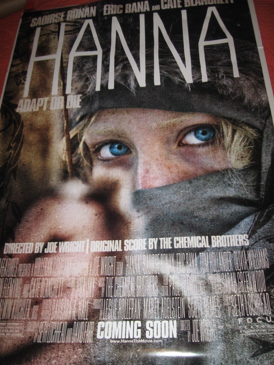 HANNA Movie POSTER 27x40 Saoirse Ronan Cate Blanchett Eric Bana Olivia  Williams