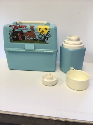 Rare Vintage 1980 SCOOBY-DOO And SCRAPPY LUNCH BOX WITH THERMOS