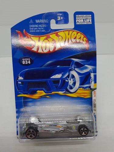 2001 Hot Wheels First Editions # 034 Jet Threat 3.0 22/36 Silver New 28761 1:64