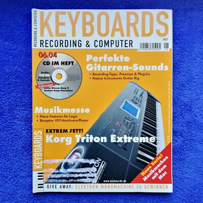 Keyboards 06-2004 mit CD, Jamie Cullum, Korg Triton Extreme, Arturia Minimoog