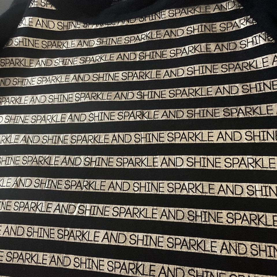 Jersey manga larga mujer Xhilaration negro y dorado.  Talla XL (14/16) #3 Foto 4 de 4