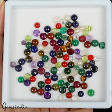 100 Ct/108 Pcs Natural Multi-Color Mix Multi-Gems Round 4-6mm Jewelry Gems Lot