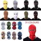 Balaclava 2 Hole Full Face Mask 31 colours sports motorcycle tactical cycling