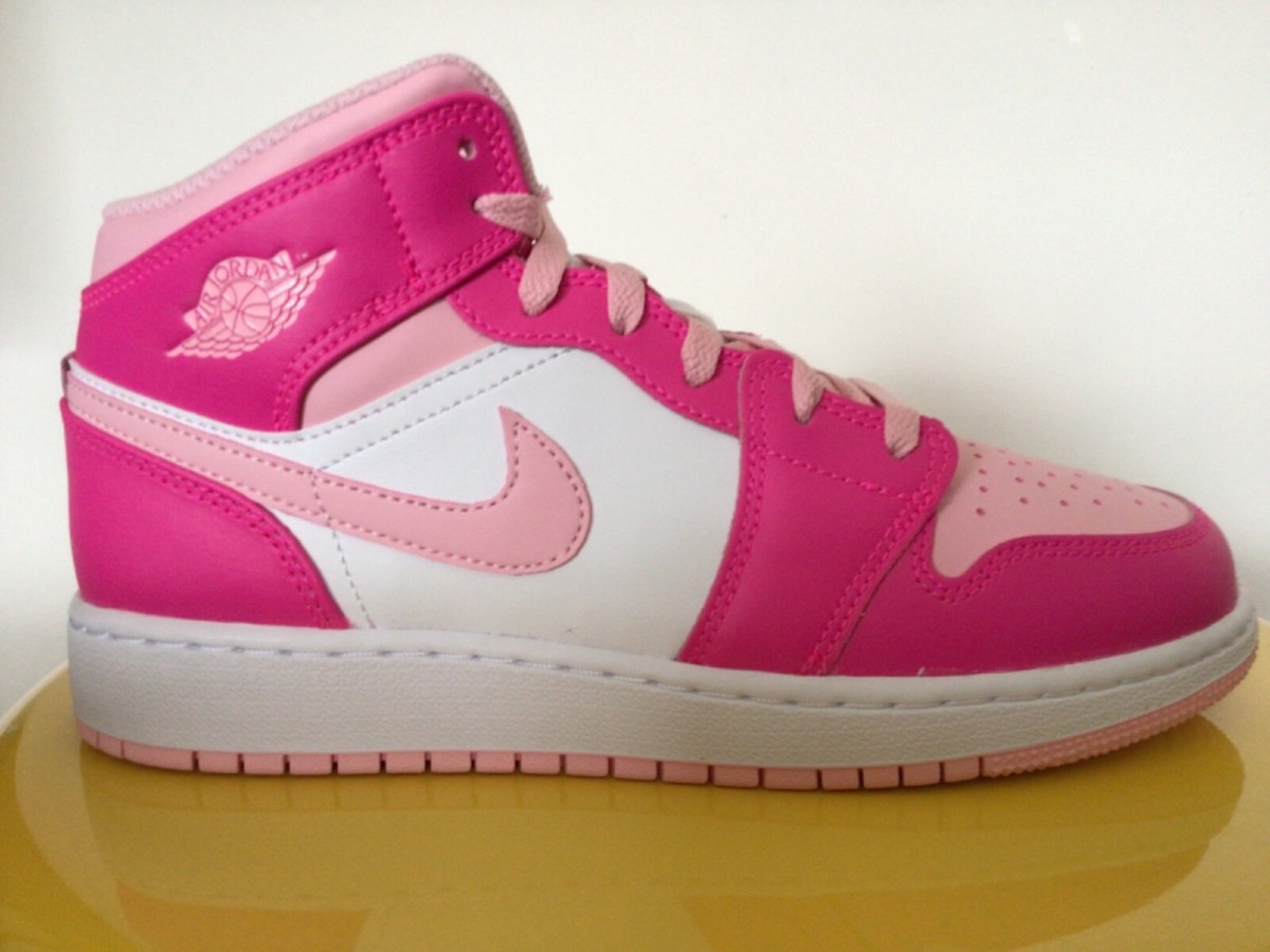 Mid Gs Jordans Light Pink Jordan Mid GS Pearl Pink Medium Soft Pink White – JD Sports