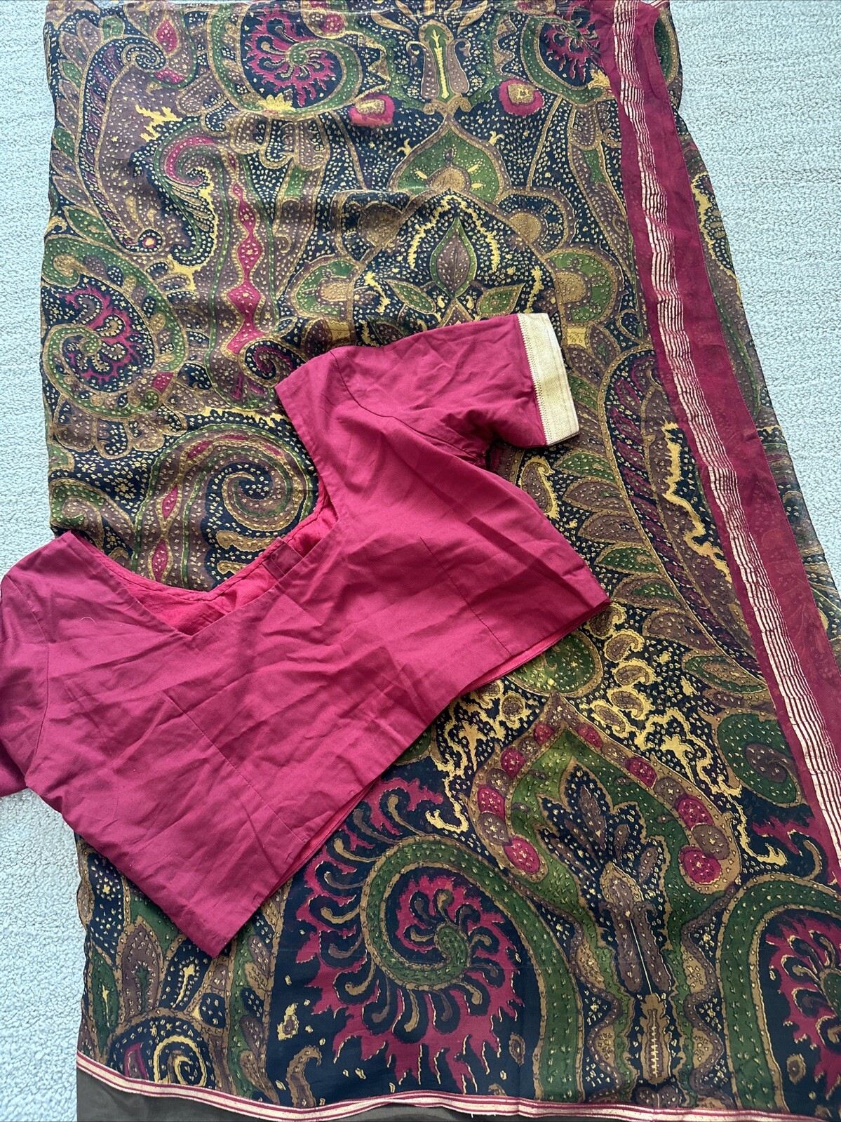 Printed Georgette Sari - image 1