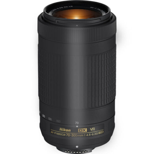 Nikon AF-P DX 70-300mm f/4.5-6.3G ED VR Lens 20062 for Nikon D3400 D5300 D5500 - Picture 1 of 2