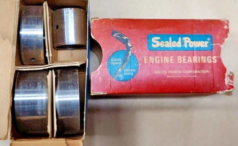 Juego de rodamientos de árbol de levas Studebaker Commander 1936-50 6 cilindros Federal Mogul #: 1076M Foto 2 de 2