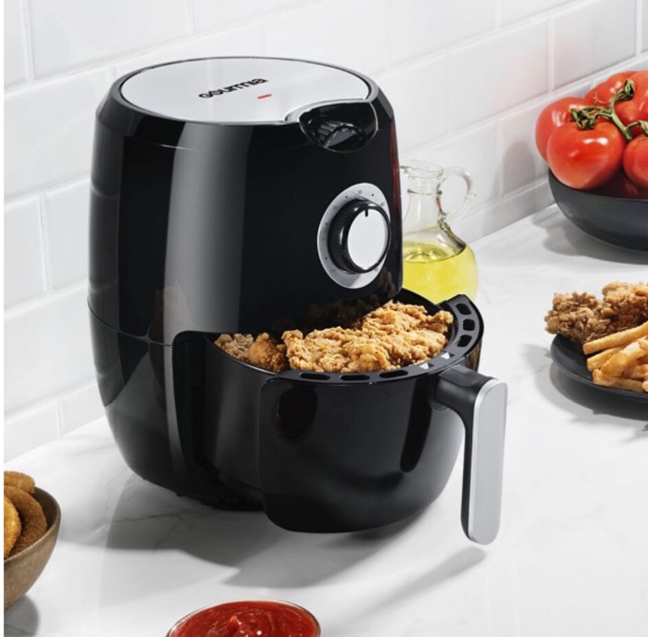 Gourmia 2.2 Qt Air Fryer with Dishwasher Safe Basket, Black GAF236