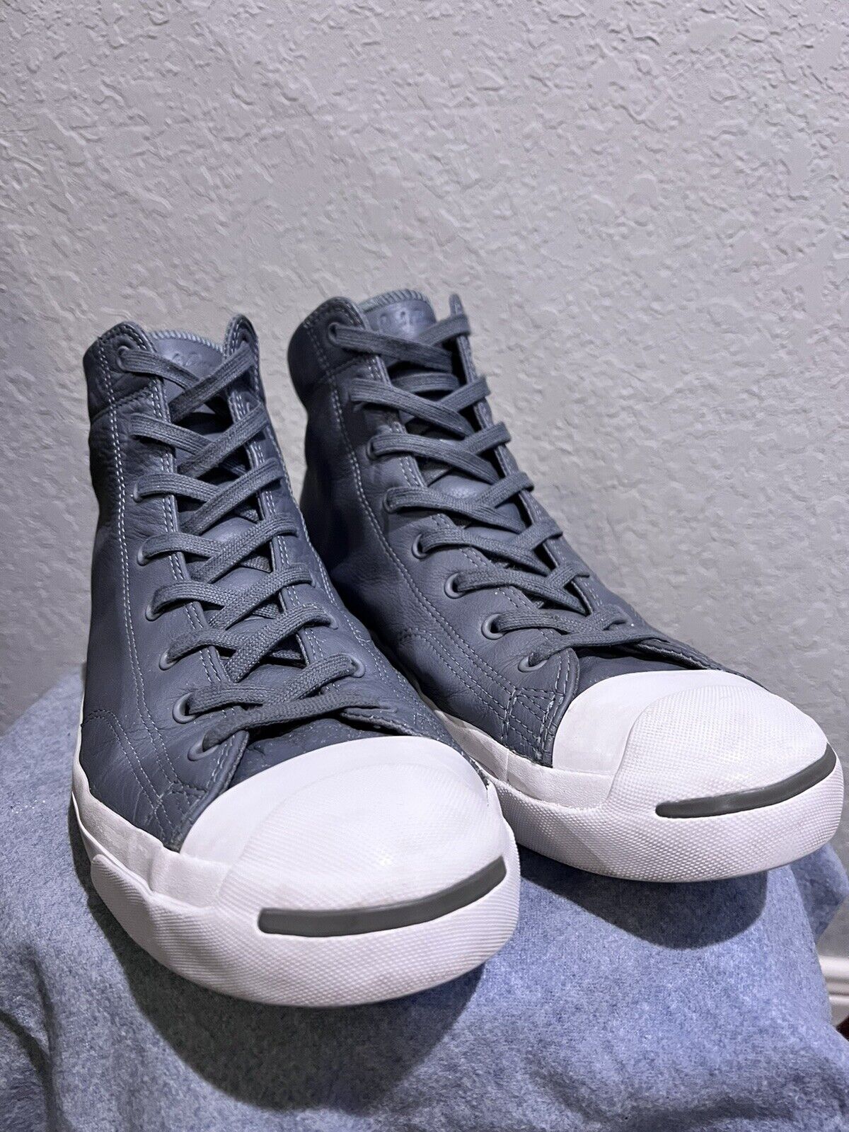 JACK PURCELL for Men&#039;s Leather High-Top Fashion Sneakers Shoes 13 Gray | eBay