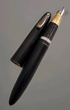Vintage Sheaffer's 79 Lifetime 14K Gold Fountain Pen REG PAT OFF  USA Black 4.5"