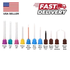 Dental Mixing Tips for Impression Material, C&B, Cements 50/Pack