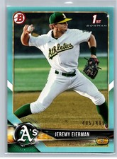 2018 Bowman Draft #BD-179 Jeremy Eierman Sky Blue