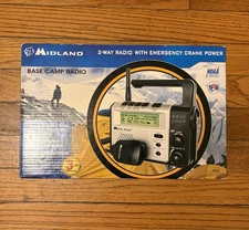 Midland Base Camp Radio 2-Way Radio With Emergency Crank Power XT511