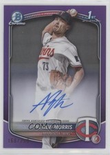 2025 Bowman Chrome Prospect Purple Refractor 160/250 Andrew Morris Auto 4k8