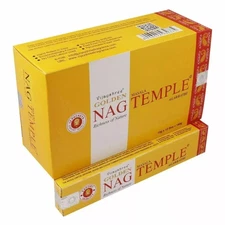 Vijayshree Golden Nag Temple Incense Stick Natural Fragrance Agarbatti 12x15g