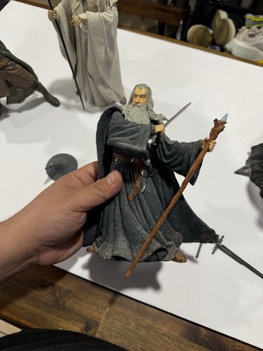 Lord Of The Rings Lot Gandalf Saruman 9” Ring Wraith Aragon Applause 2001 Read! - Picture 10 of 24