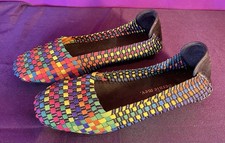 Bernie Mev New York Colorful Woven Flats women  s size 8-8.5