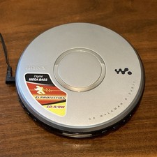 Sony CD Walkman Discman Portable Compact Disc Player Silver D-EJ011 Vintage Y2K