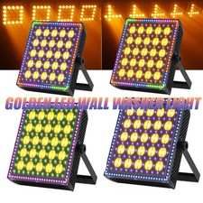 4X Golden LED Wall Washer Light 250W RGB Strobe DMX512 Auto Sound Activated Xmas