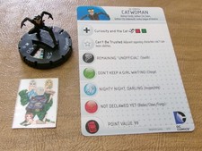  HeroClix Justice League TRINITY WAR Catwoman 002 with card 