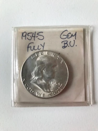 1954 S Franklin Half Dollar - Gem BU