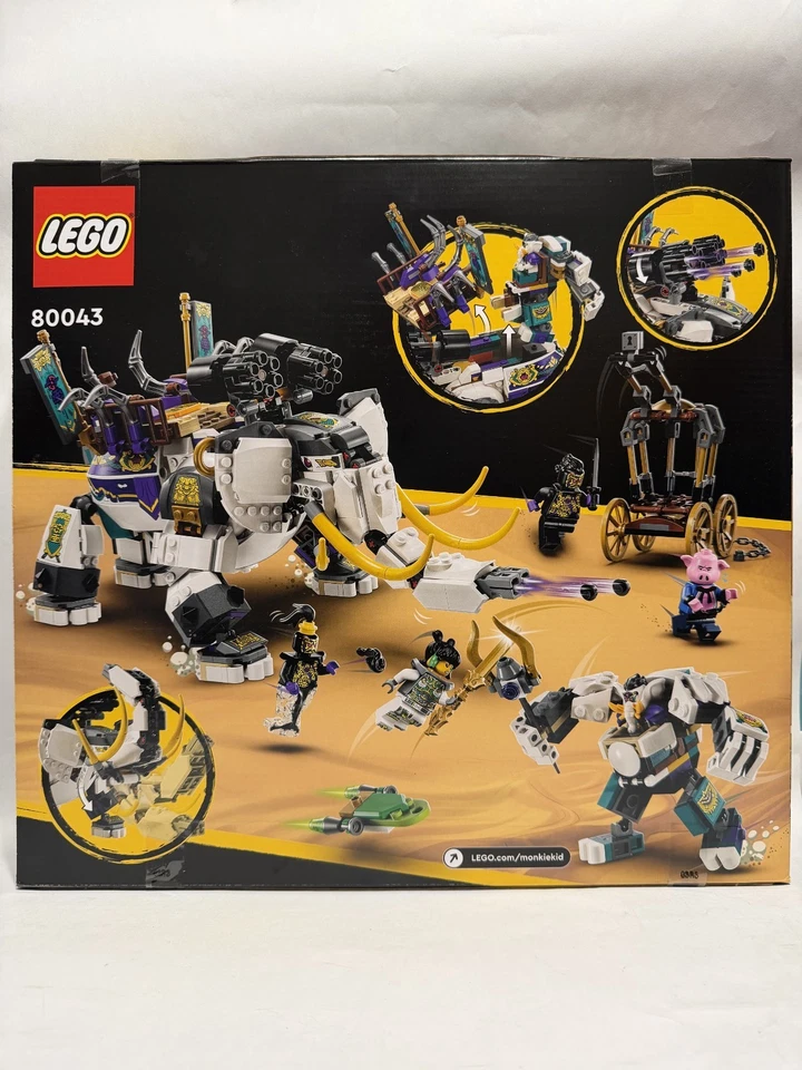 LEGO MONKIE KID 80043 Yellow Tusk Elephant NISB New & Sealed - Image 2 of 2