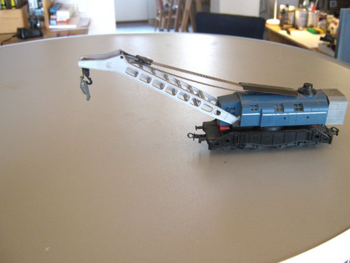 H0 Liliput 210 03 DB Kranwagen Güterwagen DC grau/blau