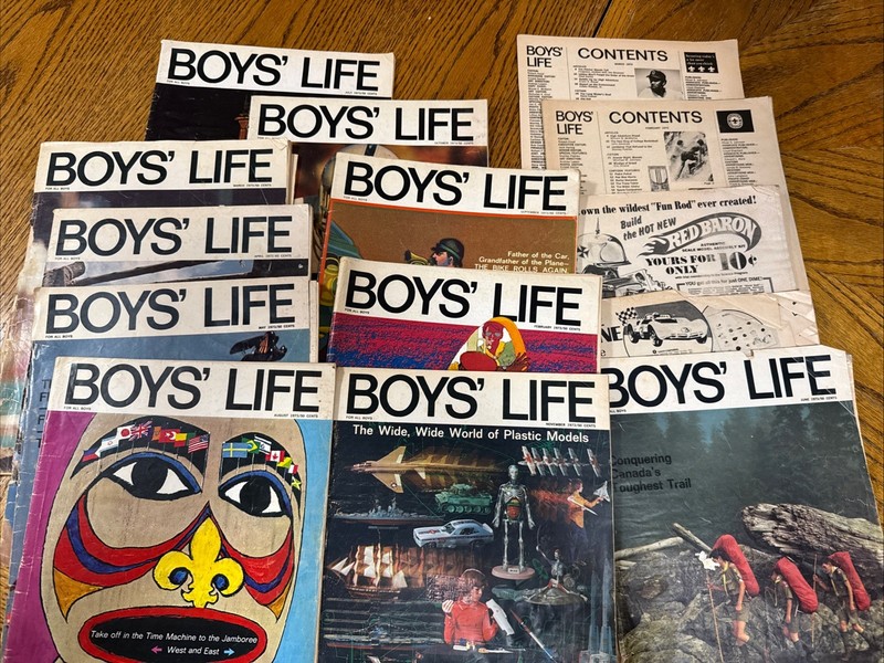 Lot Of 14 Vintage BOYS' LIFE Magazines 1970’s "FOR ALL BOYS" Boy Scouts