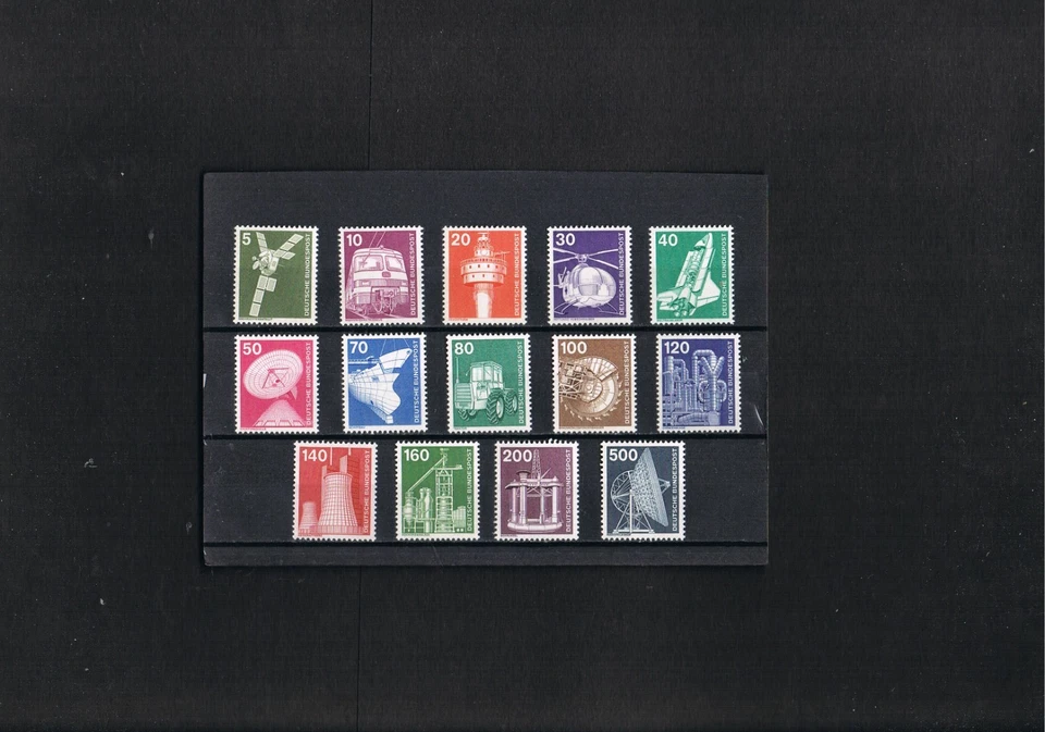 BRD - Mi. Nr. 846 - 859 " Freimarken - Industrie + Technik " Postfrisch, LUXUS ! - Bild 1 von 1